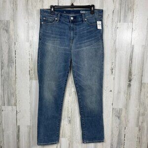 Gap Authentic Straight denim jeans NWT blue size 30 short medium wash classic